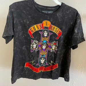 Guns n Roses cropped t-shirt
